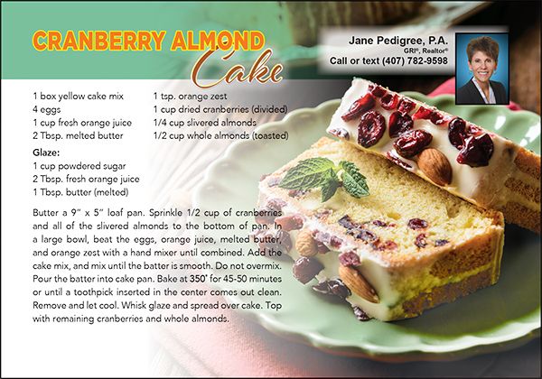 Real Estate Recipe Cards 