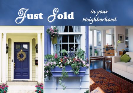 Real Estate Just Listed Postcards & Just Sold Postcards
