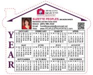 Realtor House Shaped Magnet Calendars