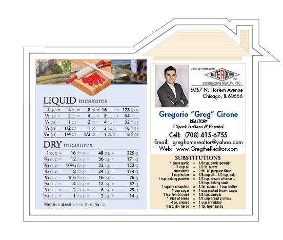 Realtor House Shaped Magnet Calendars