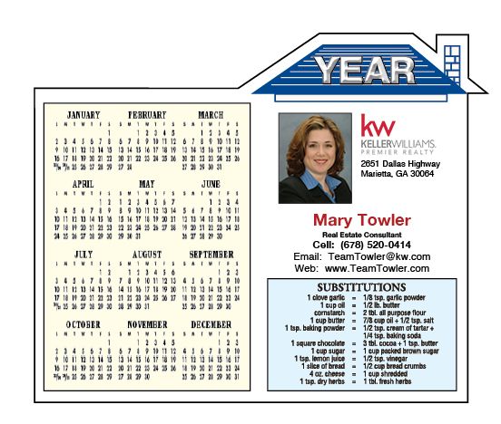 Realtor House Shaped Magnet Calendars