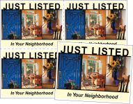Real Estate Just Listed Postcards & Just Sold Postcards