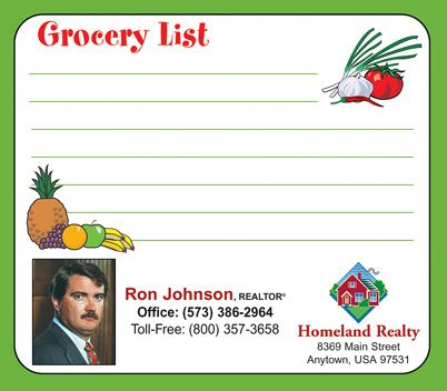 ReaMark Products: Grocery List
