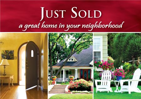 Real Estate Just Listed Postcards & Just Sold Postcards