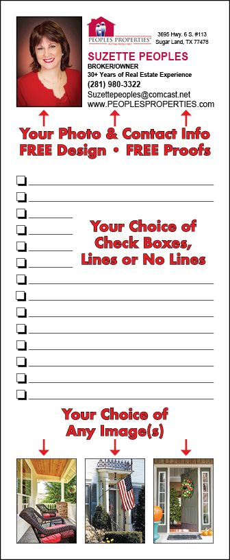 Real Estate Full-Color Notepads