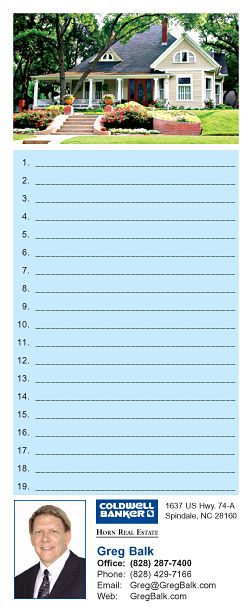 Real Estate Full-Color Notepads