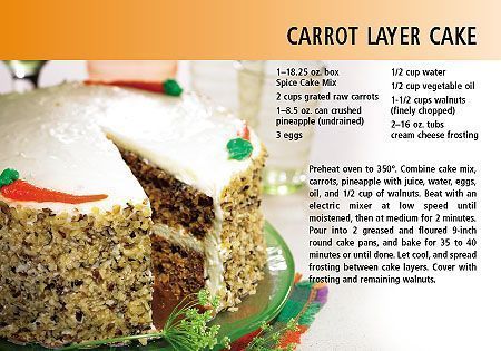 ReaMark Products: April: Carrot Layer Cake