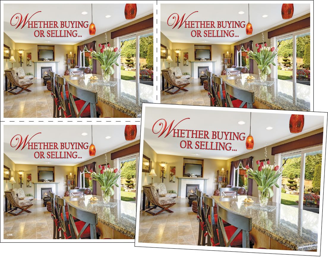ReaMark Real Estate Postcards - Full Color 4-Up Laser Postcards