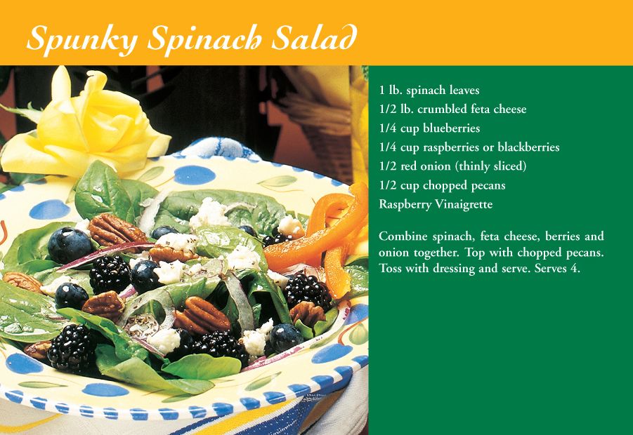 ReaMark Products: June: Spunky Spinach Salad