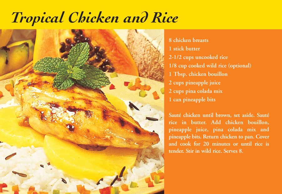 ReaMark Products: August: Tropical Chicken & Rice