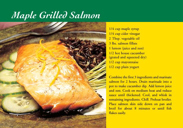 ReaMark Products: September: Maple Grilled Salmon