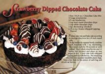Monthly Selection/Jan-Dec: July: Strawberry Dipped Chocolate Cake
