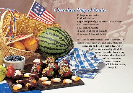 Monthly Selection/Jan-Dec: July: Chocolate Dipped Fruits