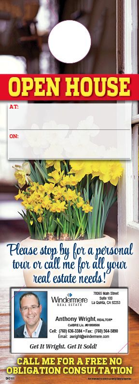 ReaMark Products: Flower Open House Door Hanger