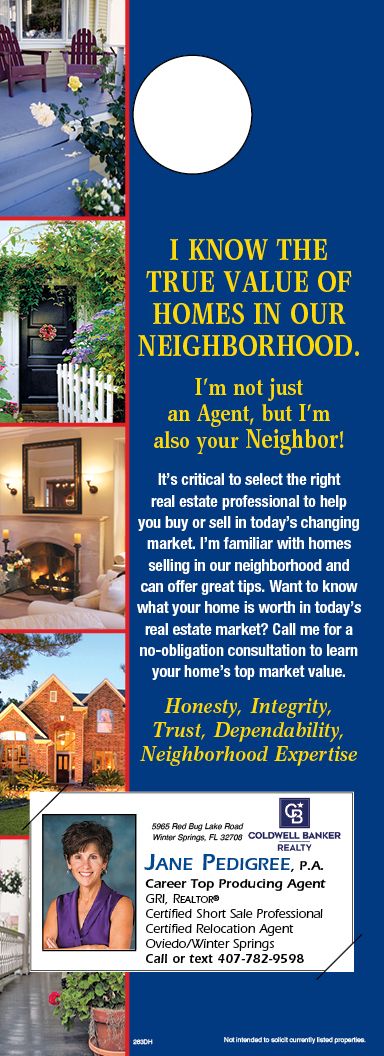 ReaMark Products: Neighborhood Agent Door Hanger