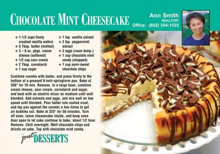 Realtor Recipe Post Cards
