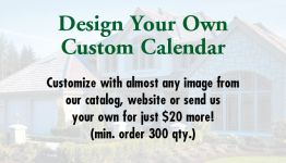 calendar postcard