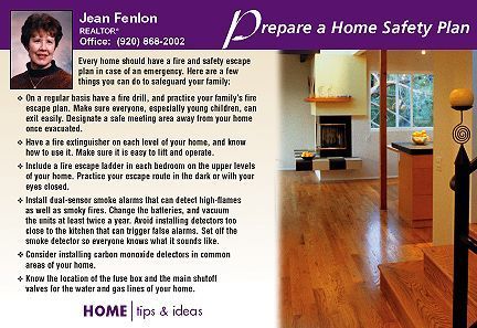 Real Estate Home Tips Postcards