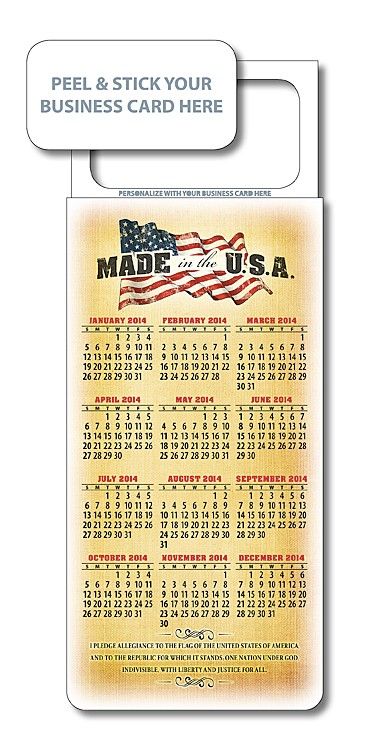 Peel N Stick Business Card Calendars for Real Estate Agents