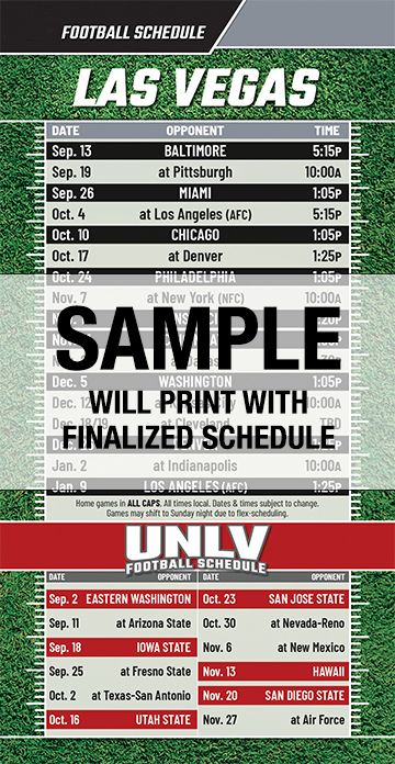 ReaMark Products: Las Vegas Football Schedules