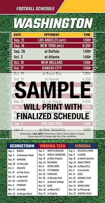 Football Schedules | ReaMark Real Estate Magnets