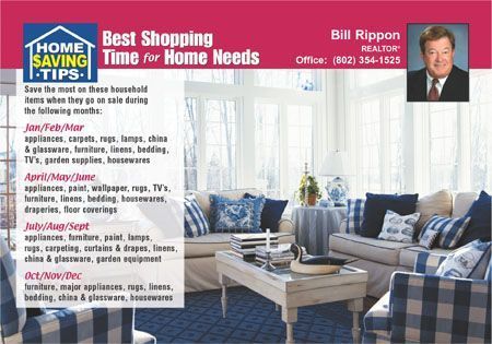 Real Estate Home Tips Postcards