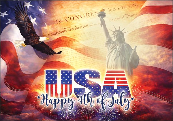 4th of July Real Estate Postcards