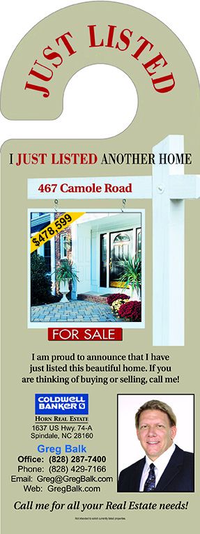 Real Estate Custom Door Hangers | Reamark