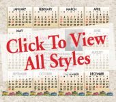 Calendars: 3.5 x 4 - Full Magnetic Products