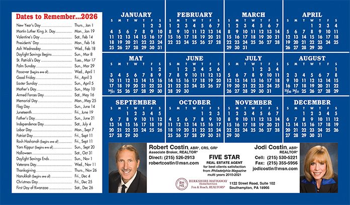 Real Estate Calendars