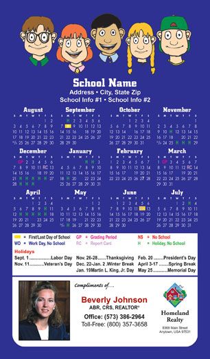 Real Estate School Calendars