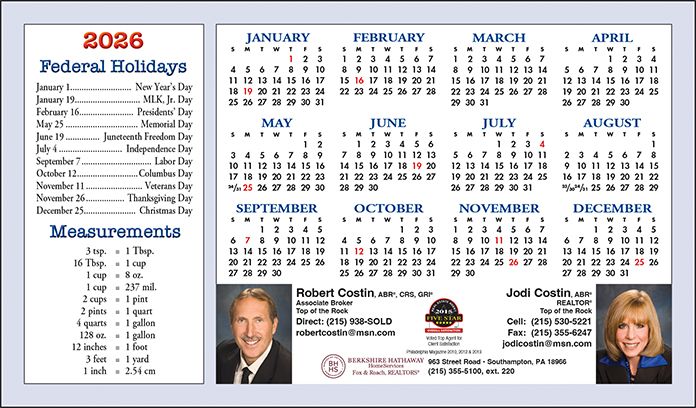 Real Estate Calendars