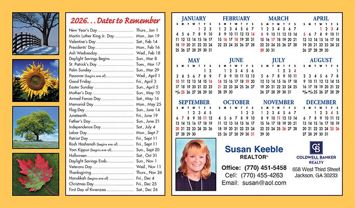 Real Estate Calendars | Reamark personalized real estate calendars