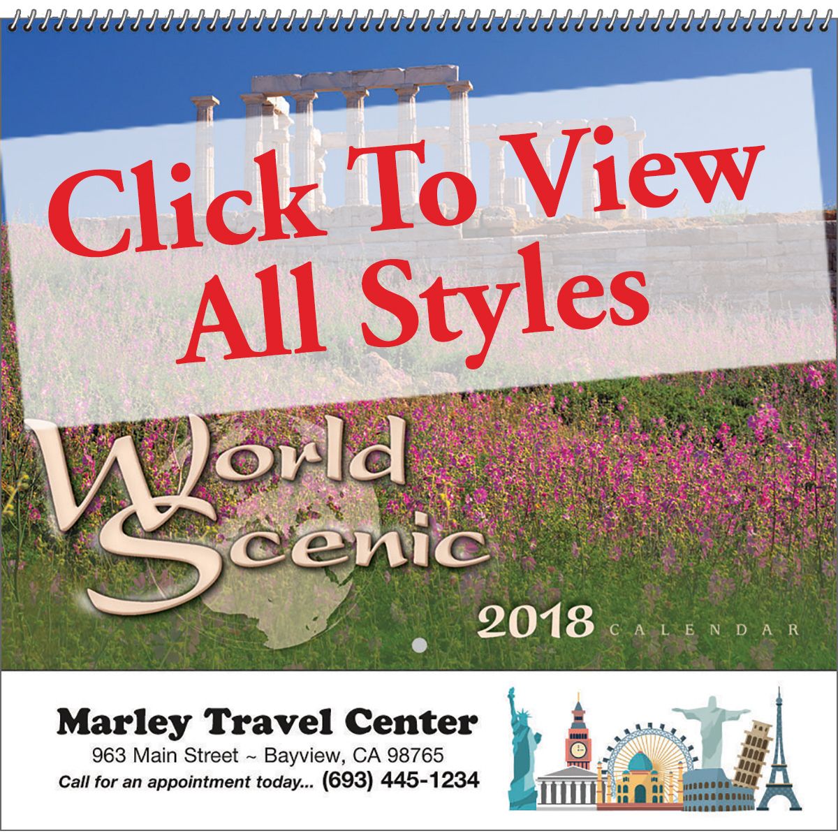 ReaMark Products: World Scenic Calendar